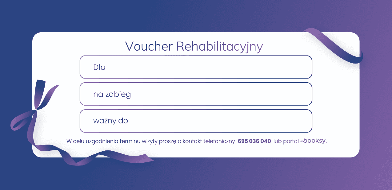 Voucher rehabilitacyjny gabinetu Fizjoterapia mgr Monika Rytlewska
